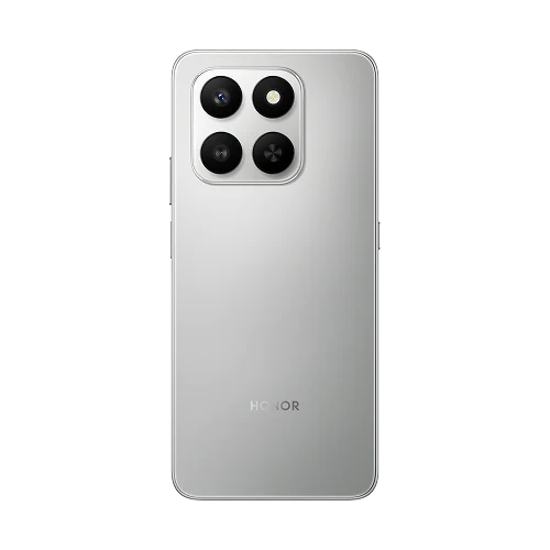 Stražnja strana srebrnog telefona HONOR 400 Smart 5G