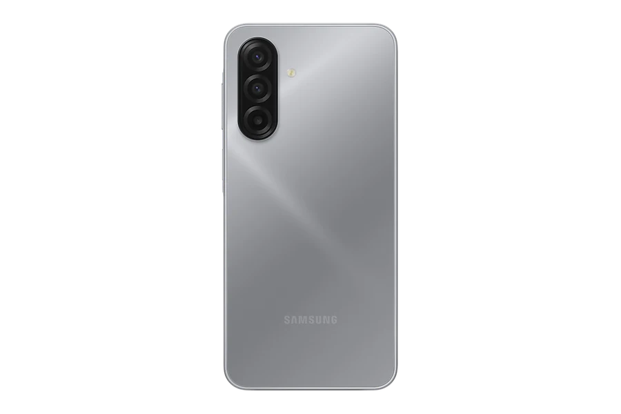 Stražnja strana sivog telefona Samsung Galaxy A17 4G