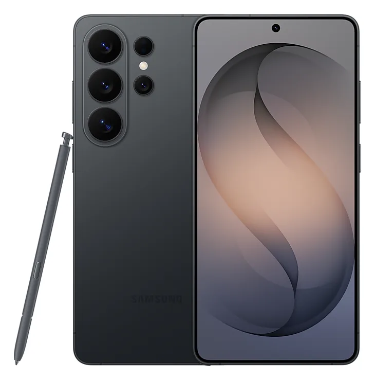 Prednja i stražnja strana telefona Samsung Galaxy S26 Ultra s olovkom S Pen